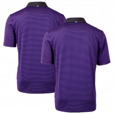 Поло Minnesota Vikings Cutter & Buck Virtue Eco Pique Micro Stripe Recycled - Purple/Black