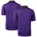 Поло Minnesota Vikings Cutter & Buck Virtue Eco Pique Micro Stripe Recycled - Purple/Black
