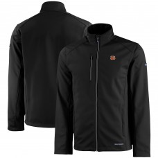 Кофта на молнии Cincinnati Bengals Cutter & Buck Evoke Eco Softshell Recycled - Black