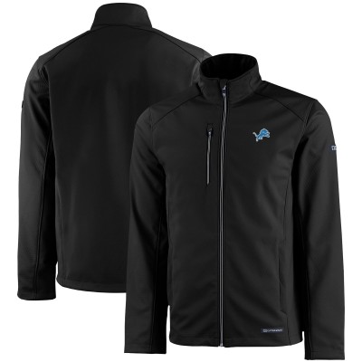 Кофта на молнии Detroit Lions Cutter & Buck Evoke Eco Softshell Recycled - Black