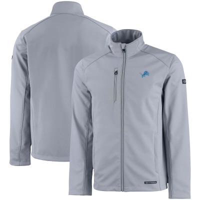 Кофта на молнии Detroit Lions Cutter & Buck Evoke Eco Softshell Recycled - Gray