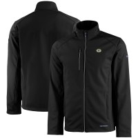 Куртка Green Bay Packers Cutter & Buck Black Evoke Eco Softshell Recycled