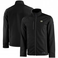 Куртка Green Bay Packers Cutter & Buck Black Evoke Eco Softshell Recycled