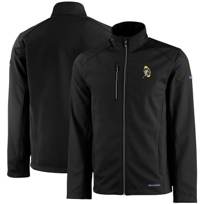 Кофта на молнии Green Bay Packers Cutter & Buck Evoke Eco Softshell Recycled - Black