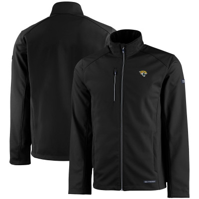 Кофта на молнии Jacksonville Jaguars Cutter & Buck Evoke Eco Softshell Recycled - Black