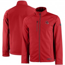 Кофта на молнии Kansas City Chiefs Cutter & Buck Evoke Eco Softshell Recycled - Red