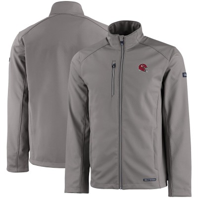 Кофта на молнии Kansas City Chiefs Cutter & Buck Evoke Eco Softshell Recycled - Gray