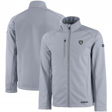 Кофта на молнии Las Vegas Raiders Cutter & Buck Evoke Eco Softshell Recycled - Gray