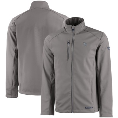 Кофта на молнии Minnesota Vikings Cutter & Buck Evoke Eco Softshell Recycled - Gray