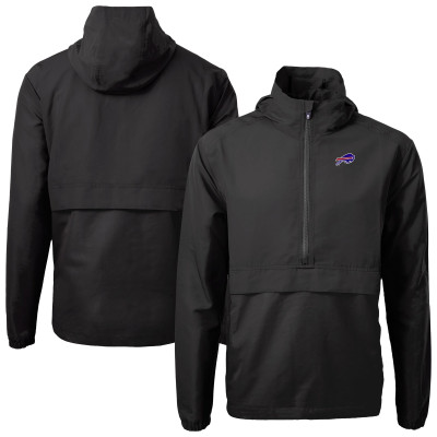 Куртка Buffalo Bills Cutter & Buck Black Charter Eco Recycled Anorak Half-Zip