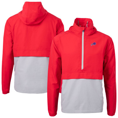 Куртка Buffalo Bills Cutter & Buck Red Charter Eco Recycled Anorak Half-Zip