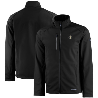 Кофта на молнии New Orleans Saints Cutter & Buck Evoke Eco Softshell Recycled - Black
