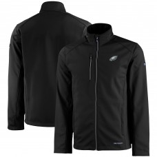 Кофта на молнии Philadelphia Eagles Cutter & Buck Evoke Eco Softshell Recycled - Black
