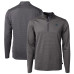 Пуловер Carolina Panthers Cutter & Buck Black/Gray Virtue Eco Pique Micro Stripe Recycled Top Пуловер Carolina Panthers Cutter & Buck Black/Gray Virtue Eco Pique Micro Stripe Recycled Top