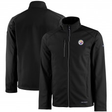Кофта на молнии Pittsburgh Steelers Cutter & Buck Evoke Eco Softshell Recycled - Black Кофта на молнии Pittsburgh Steelers Cutter & Buck Evoke Eco Softshell Recycled - Black