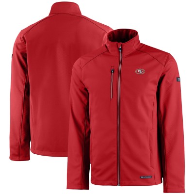 Кофта на молнии San Francisco 49ers Cutter & Buck Evoke Eco Softshell Recycled - Scarlet