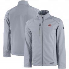 Кофта на молнии San Francisco 49ers Cutter & Buck Evoke Eco Softshell Recycled - Gray