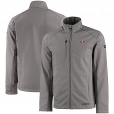 Кофта на молнии San Francisco 49ers Cutter & Buck Evoke Eco Softshell Recycled - Gray