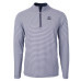 Пуловер Chicago Bears Cutter & Buck Navy/White Virtue Eco Pique Micro Stripe Recycled Top