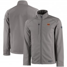 Кофта на молнии Washington Commanders Cutter & Buck Evoke Eco Softshell Recycled - Gray