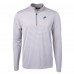 Кофта на короткой молнии Detroit Lions Cutter & Buck Virtue Eco Pique Micro Stripe Recycled - Gray/White
