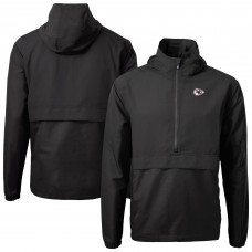Куртка на короткой молнии Kansas City Chiefs Cutter & Buck Charter Eco Recycled Anorak - Black