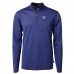 Кофта на короткой молнии Indianapolis Colts Cutter & Buck Virtue Eco Pique Micro Stripe Recycled - Royal/Black