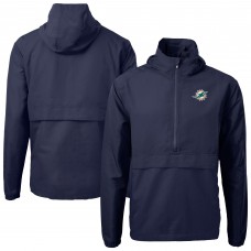 Куртка на короткой молнии Miami Dolphins Cutter & Buck Blue Charter Eco Recycled Anorak
