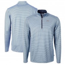 Кофта на короткой молнии Los Angeles Chargers Cutter & Buck Virtue Eco Pique Micro Stripe Recycled - Powder Blue/Navy