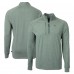 Green Bay Packers Cutter & Buck Heather Green Adapt Eco Knit Quarter-Zip Pullover Top