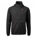 New York Giants Cutter & Buck Black Charter Eco Recycled Anorak Half-Zip Jacket