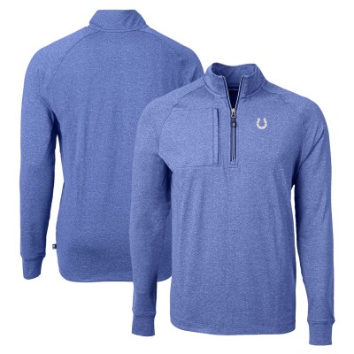 Кофта на короткой молнии Indianapolis Colts Cutter & Buck  Adapt Eco Knit - Royal