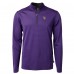 Кофта на короткой молнии Minnesota Vikings Cutter & Buck Virtue Eco Pique Micro Stripe Recycled - Purple/Black