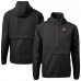 San Francisco 49ers Cutter & Buck Black Charter Eco Recycled Anorak Half-Zip Jacket