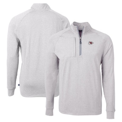Кофта на короткой молнии Kansas City Chiefs Cutter & Buck  Adapt Eco Knit - Heather Gray