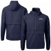Seattle Seahawks Cutter & Buck Navy Charter Eco Recycled Anorak Half-Zip Jacket