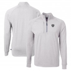 Кофта на короткой молнии Las Vegas Raiders Cutter & Buck  Adapt Eco Knit - Heather Gray