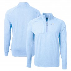 Кофта на короткой молнии Los Angeles Chargers Cutter & Buck  Adapt Eco Knit - Heather Powder Blue