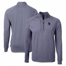 Кофта на короткой молнии Minnesota Vikings Cutter & Buck  Adapt Eco Knit - Heather Navy