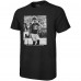 Minnesota Vikings Justin Jefferson Majestic Threads Black Oversized Player Image T-Shirt