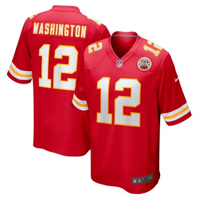 Montrell Washington Kansas City Chiefs Nike Team Game Jersey -  Red