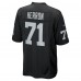 Игровая джерси Justin Herron Las Vegas Raiders Nike Team Game -  Black