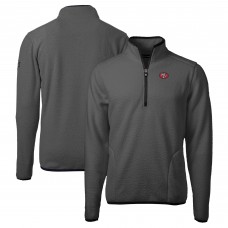 Кофта на короткой молнии San Francisco 49ers Cutter & Buck Throwback Cascade Eco Sherpa Fleece - Gray/Black