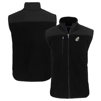 Жилетка New Orleans Saints Cutter & Buck Throwback Cascade Eco Sherpa Fleece - Black