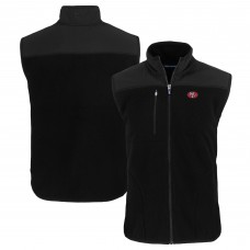Жилетка San Francisco 49ers Cutter & Buck Throwback Cascade Eco Sherpa Fleece - Black