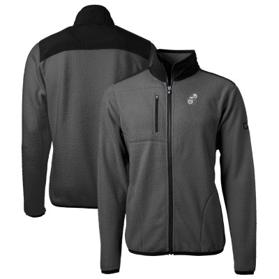 Кофта на молнии New Orleans Saints Cutter & Buck Throwback Cascade Eco Sherpa Fleece - Gray/Black