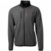 Кофта на молнии San Francisco 49ers Cutter & Buck Throwback Cascade Eco Sherpa Fleece - Gray/Black