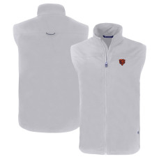 Жилетка Chicago Bears Cutter & Buck Gray Throwback Charter Eco Recycled Full-Zip Жилетка Chicago Bears Cutter & Buck Gray Throwback Charter Eco Recycled Full-Zip