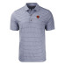 Поло Chicago Bears Cutter & Buck Heather Navy Throwback Forge Eco Heather Stripe Stretch Recycled