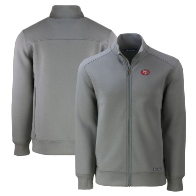 Кофта на молнии San Francisco 49ers Cutter & Buck Throwback Roam Eco Recycled - Gray